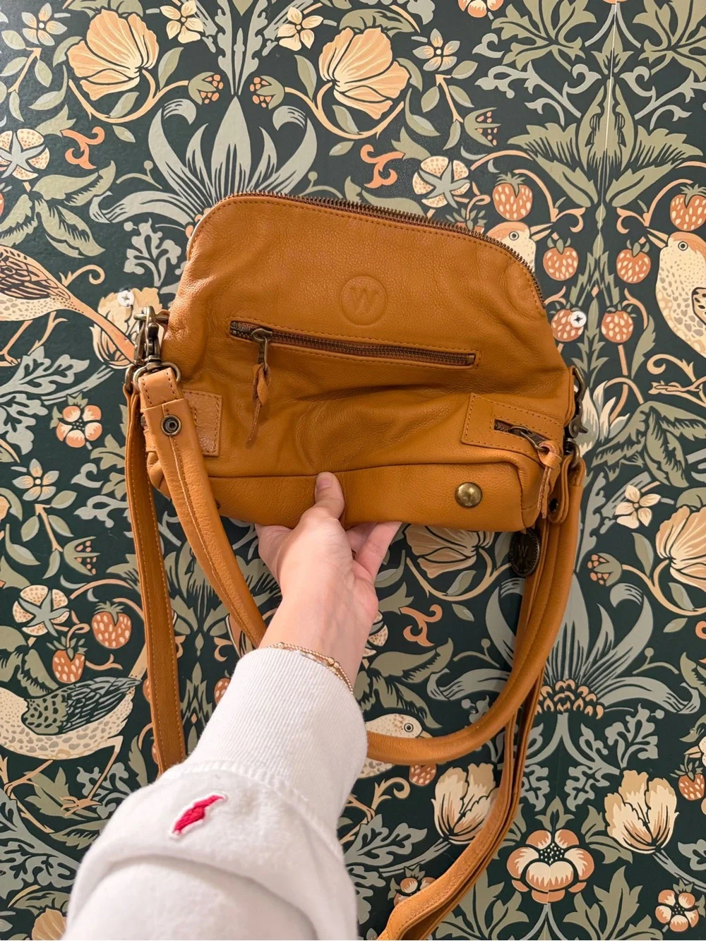 Wandler Tan Leather Crossbody Shoulder Bag